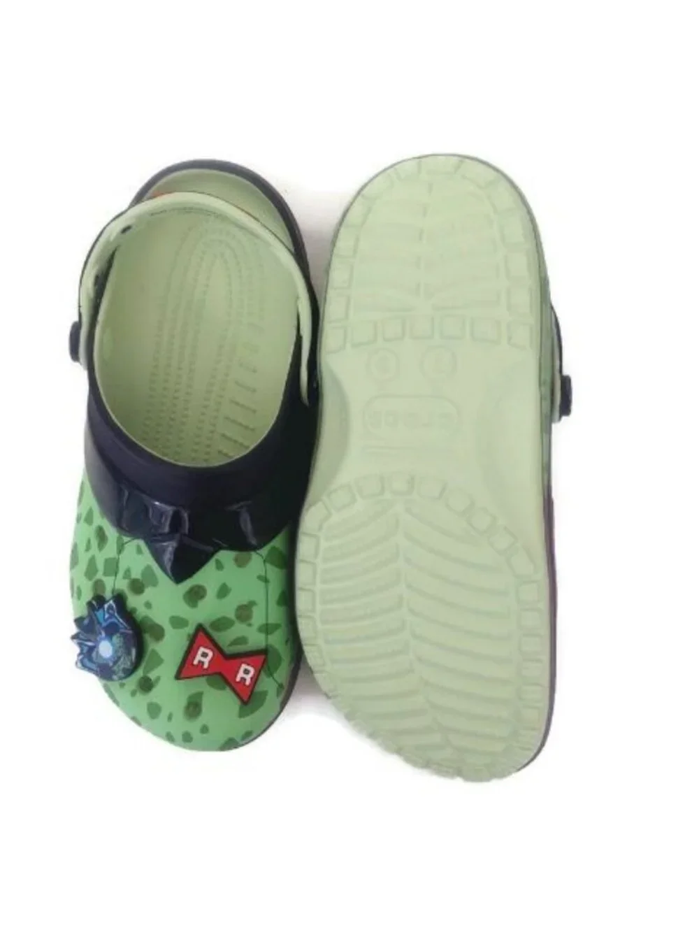 CROCS Dragon Ball Z Cell Classic Clog Mens 7 Womens 9 Sandals Croslite Green NWT